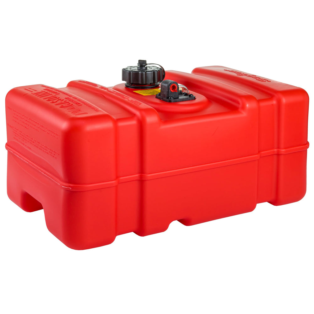 Scepter 9Gallon portable marine fuel tank with compact profile for easy transport