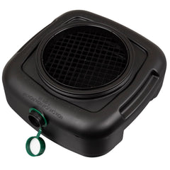 Scepter AM07029 pan showing removable filter drain screen for debri drainage