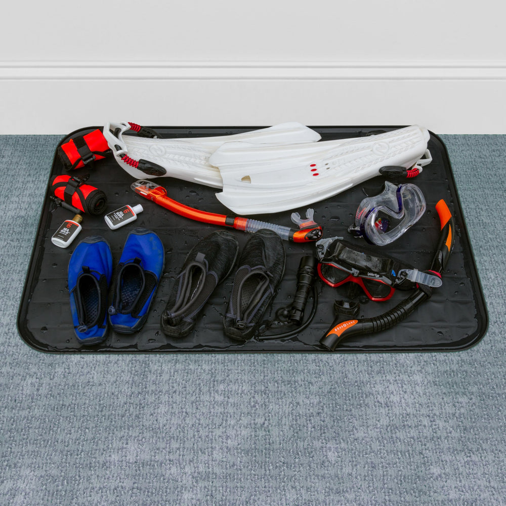 Scepter chemical-resistant tray resists solvents in workshops and sheds.