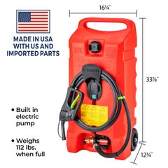 Scepter Flo 'N Go 10-foot hose extends reach for equipment fueling.