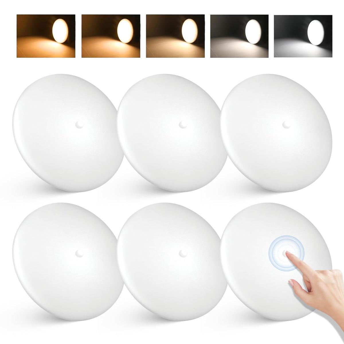Scheinenda 5CCT RV dome light—4.5-inch puck, versatile camper illumination.
