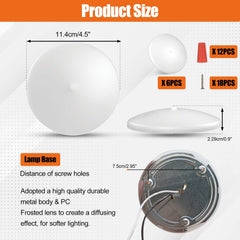 Scheinenda frosted PC lens diffuses light without hot spots.
