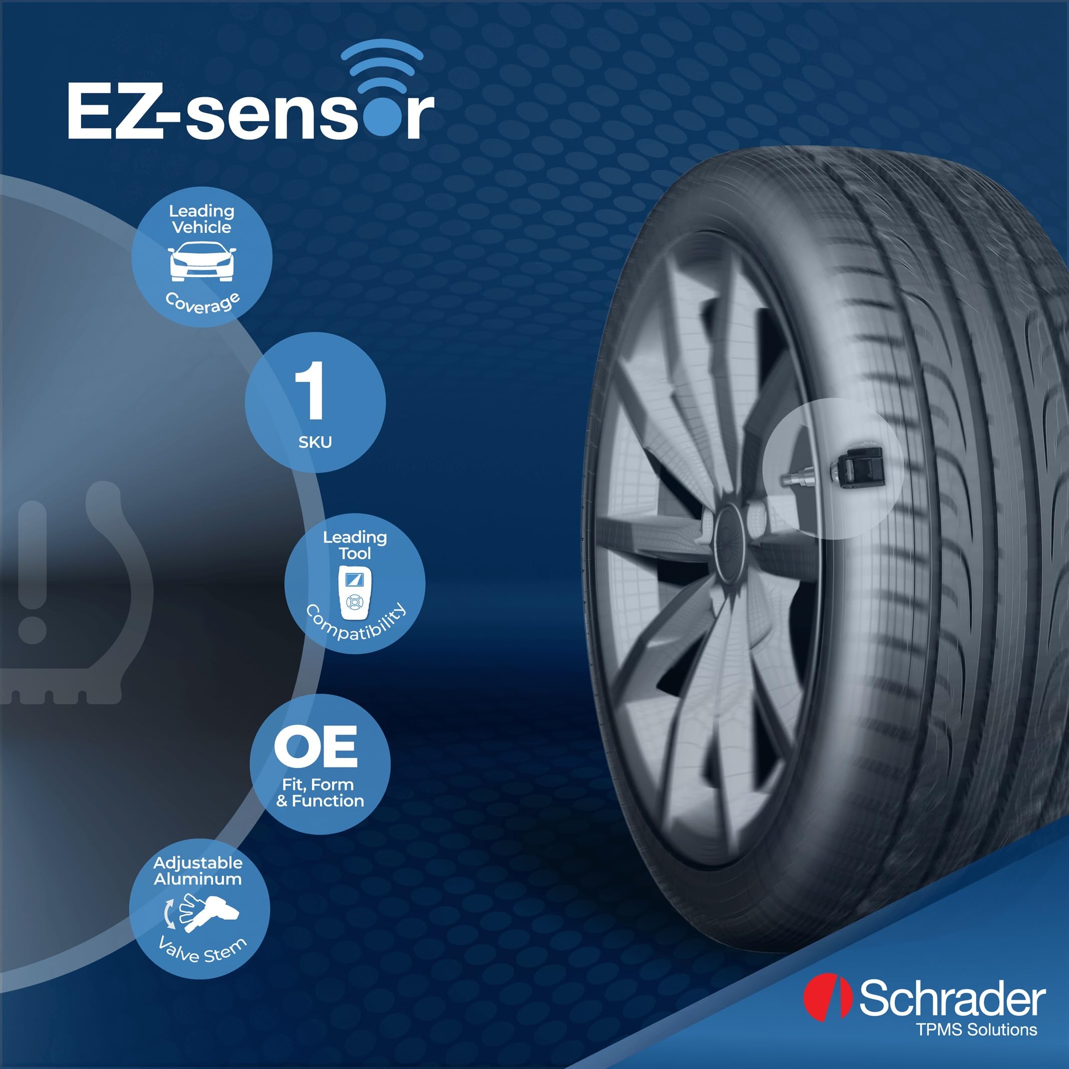 Adjustable aluminum valve on EZ-Sensor for versatile sealing and fit