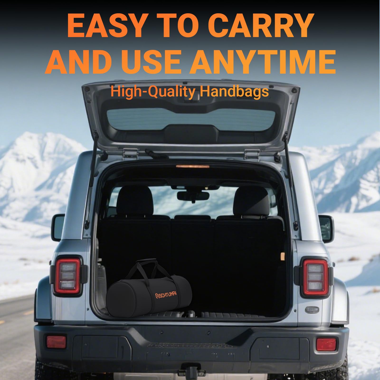 Off-road use with SCHTUMPA kinetic rope for rugged terrain recovery scenarios.