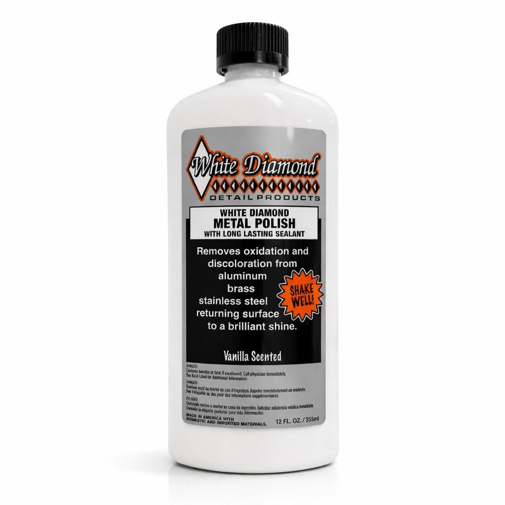 Schultz Laboratories Metal Polish bottle front with long-lasting sealant for metal surfaces
