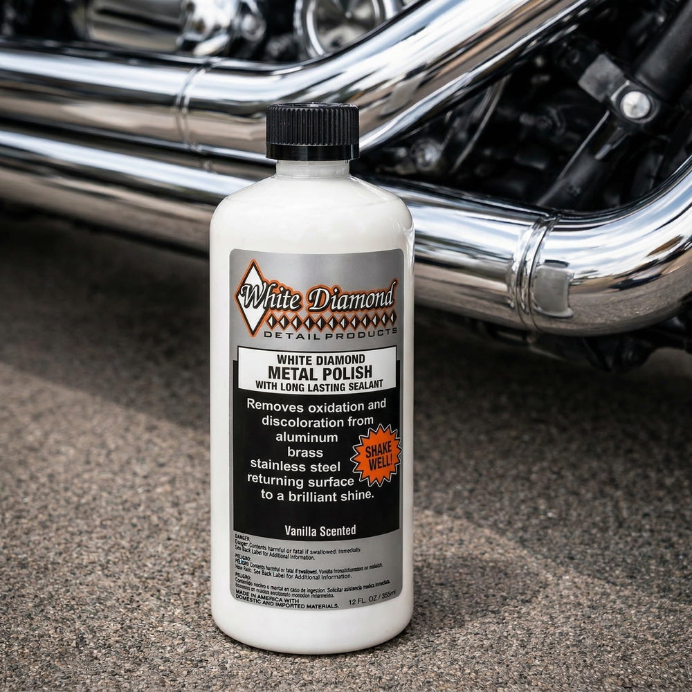 Schultz White Diamond seals aluminum after polishing to resist fingerprints and corrosion.