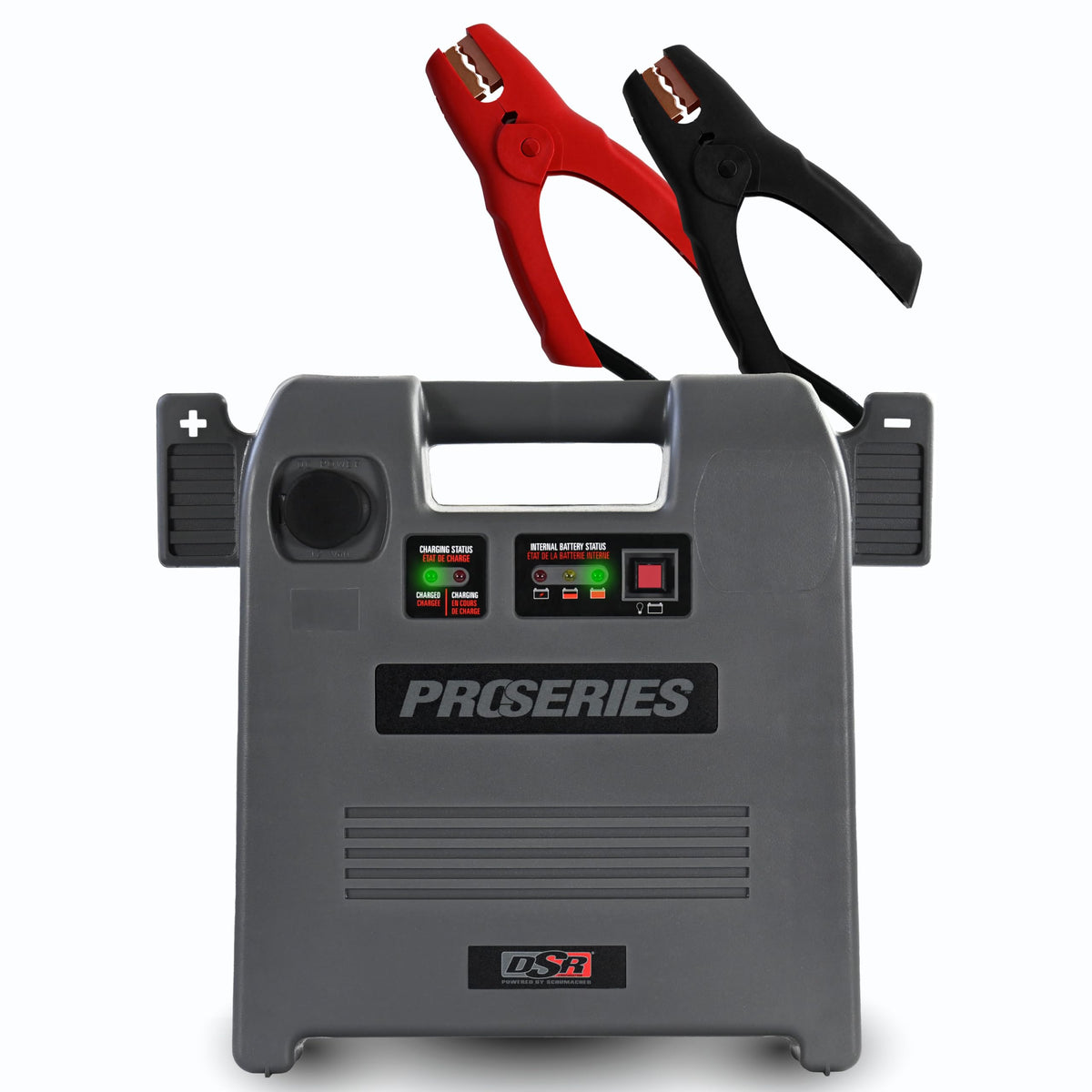 Schumacher DSR119 Jump Starter delivers 1800 peak amps for heavy-duty engines