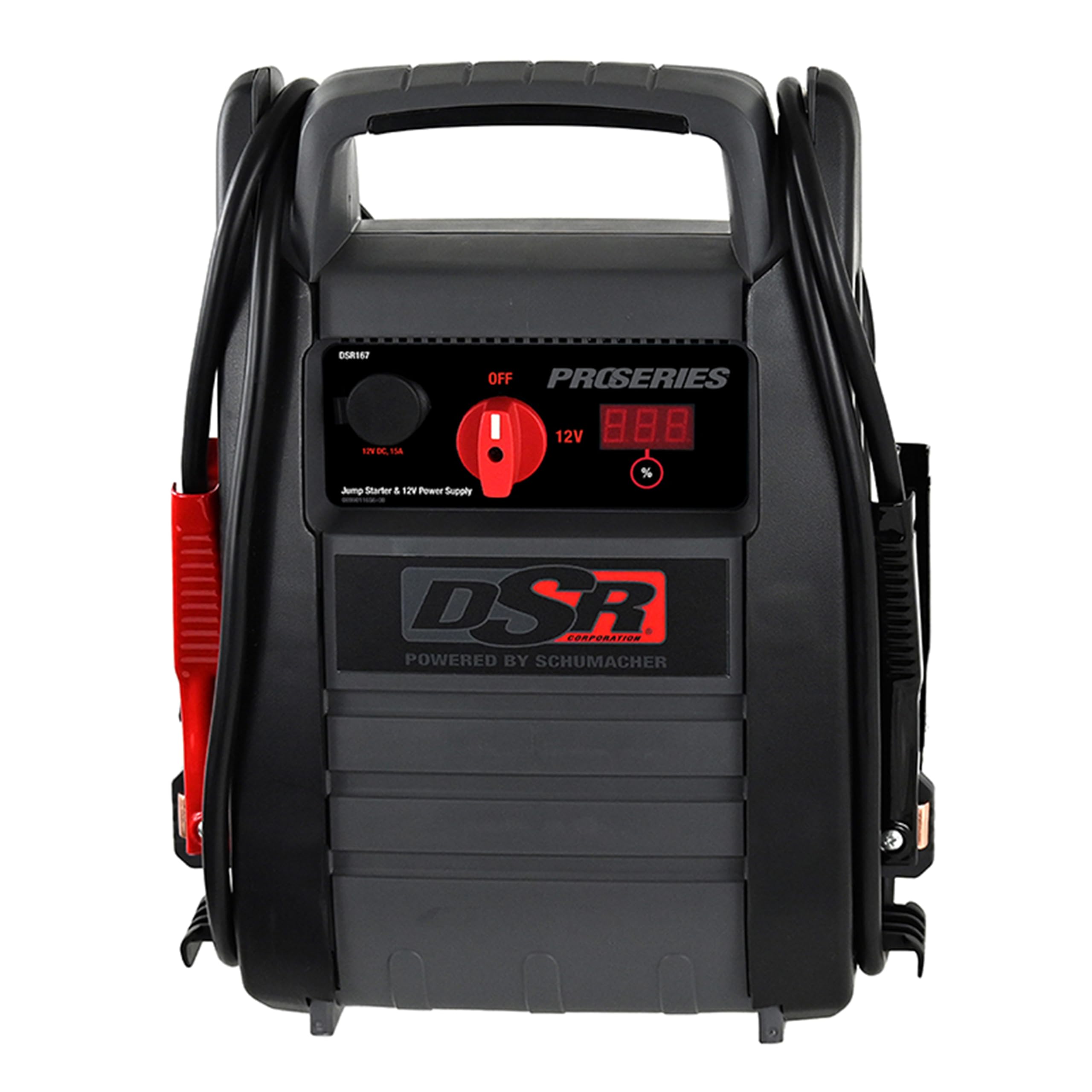 Schumacher DSR167 with digital display for at a glance status during jump starts