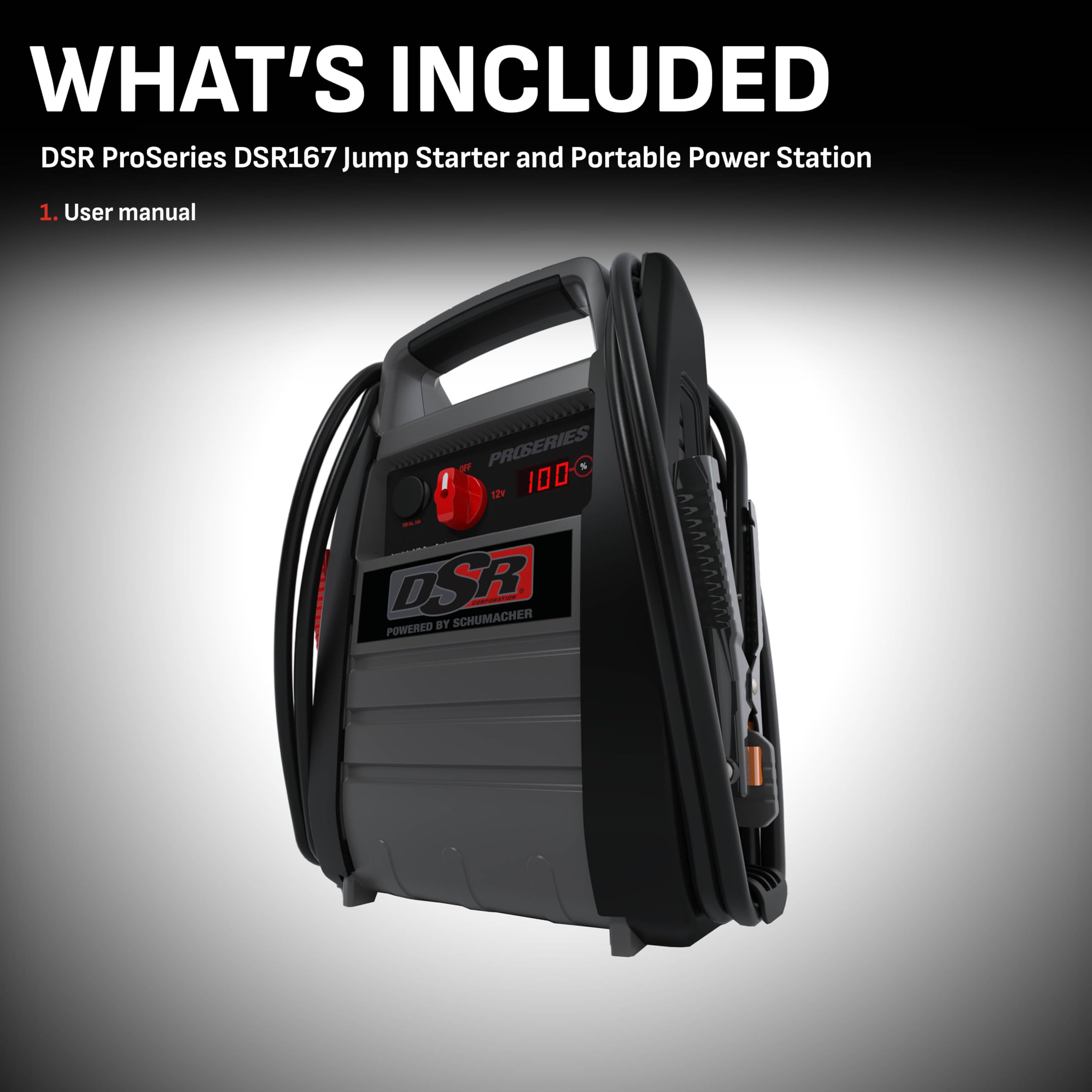DSR167 provides two 120V outlets for on site charging and powering devices