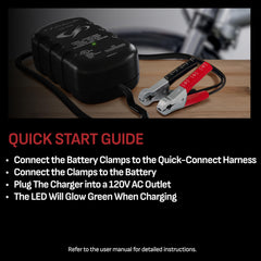 SC1299 12V battery compatibility with standard, AGM, and gel packs.