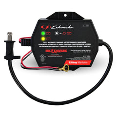 Schumacher SC1300 front view charger for versatile 3-in-1 battery care and maintenance.