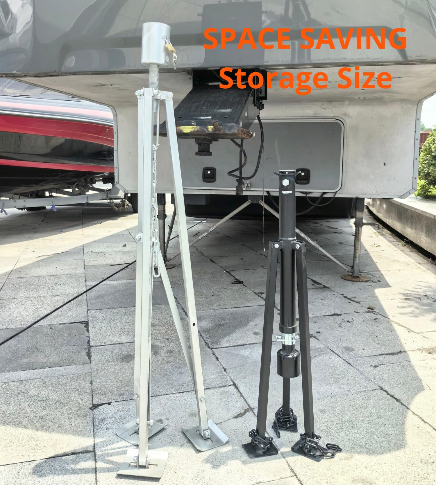 Comprehensive kit includes all fasteners, hitch ball, handle, lock, and drill adapter.