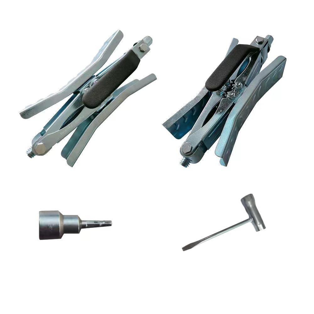 Schumaho wheel chock kit includes hex socket and crank handle for easy use