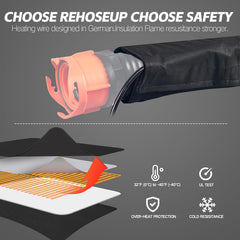 Scilulu heated sewer hose 20ft cover extends reach for distant dump stations.