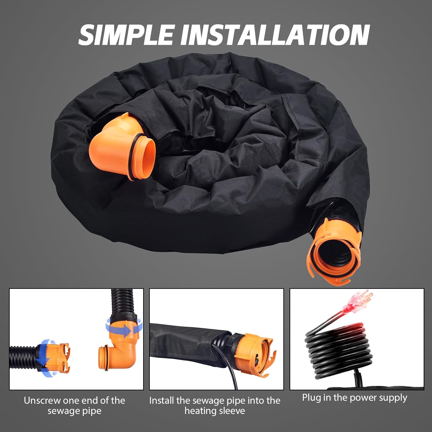 Scilulu self-regulating heating system maintains safe temperatures.