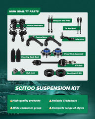 SCITOO front outer tie rod end for Corolla, improved highway stability