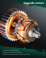 SCITOO 130A alternator 7-groove pulley detail supports reliable belt drive.