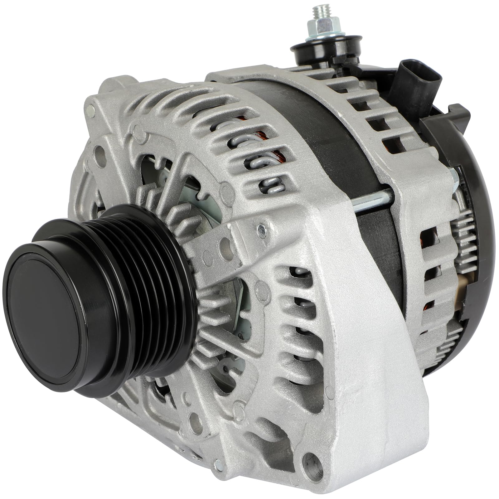 SCITOO 170Amp CW alternator front view highlights compact high-output design