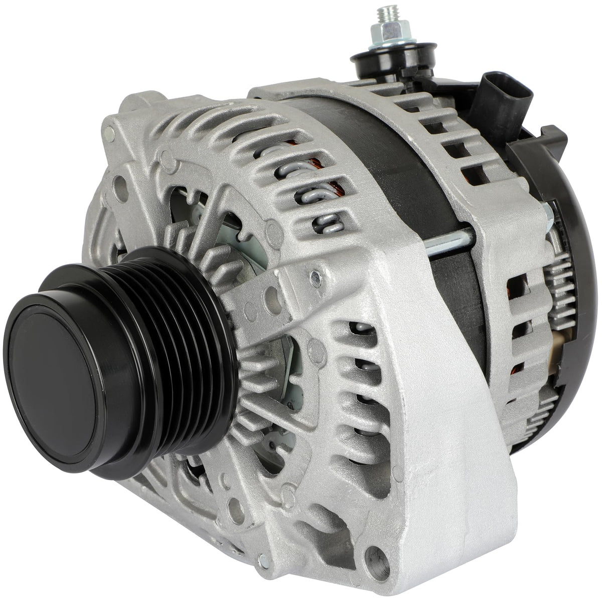 SCITOO 170Amp CW alternator front view highlights compact high-output design