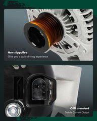 SCITOO BMW 640i alternator front view highlighting compact, efficient design