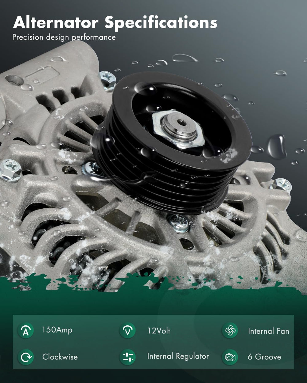 SCITOO alternator compatibility visuals show easy fit across Ford and Mazda models
