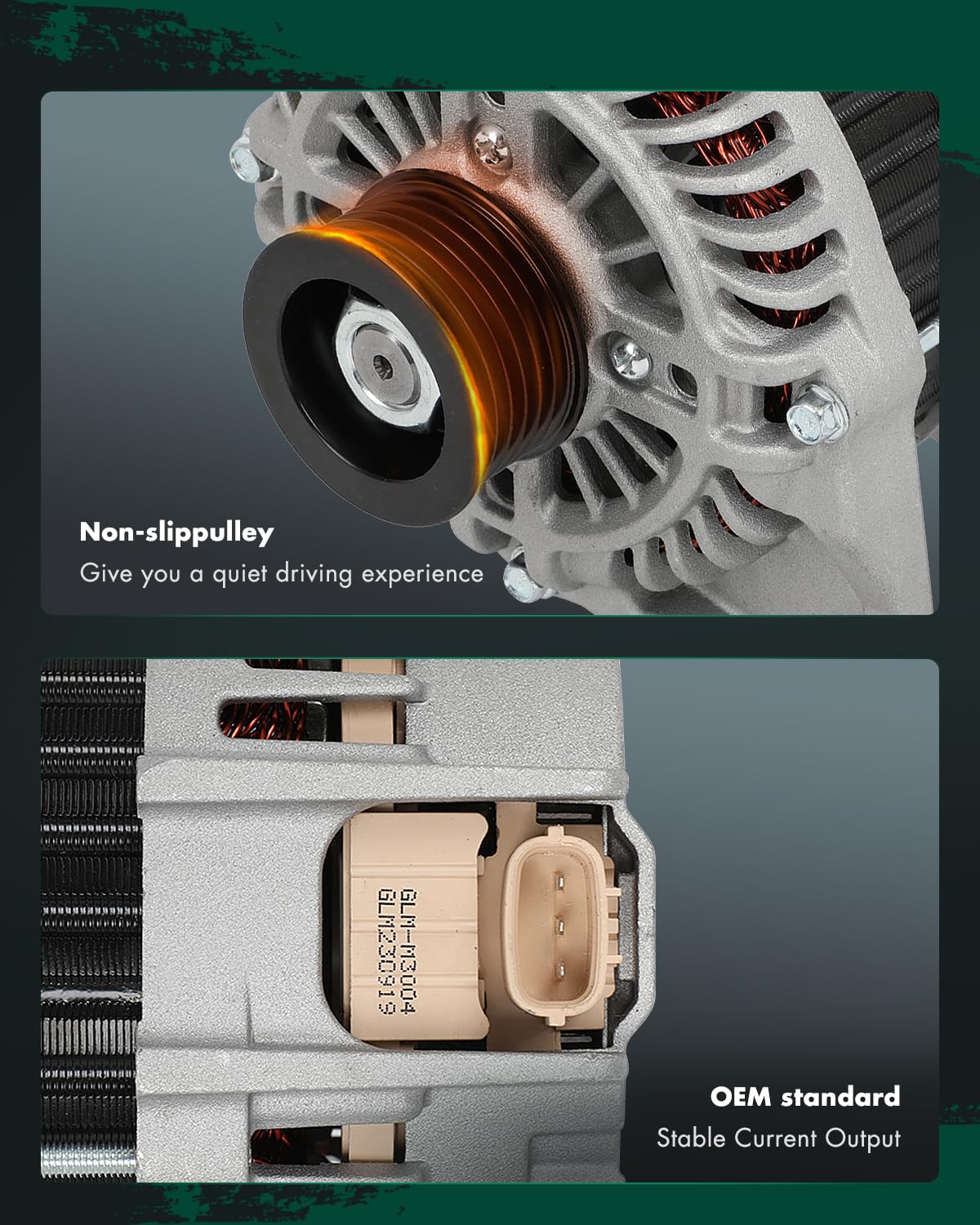 SCITOO CX-5 2.0L front view compact 100A alternator for efficient power