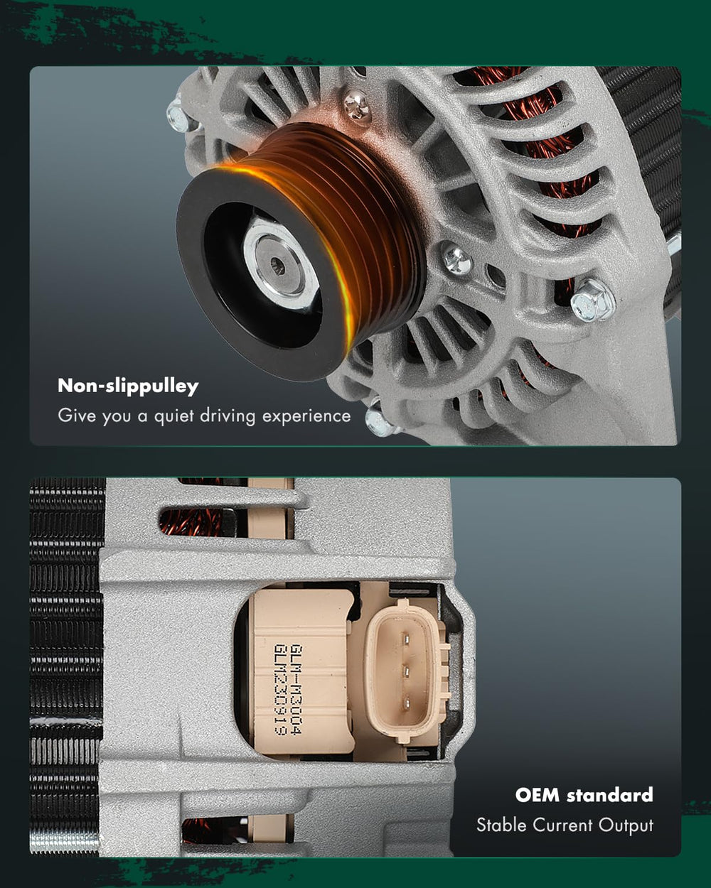 SCITOO CX-5 2.0L front view compact 100A alternator for efficient power