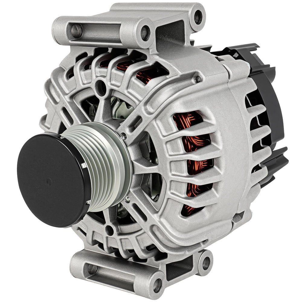 SCITOO alternator front view for Mercedes C250, compact high-output design.