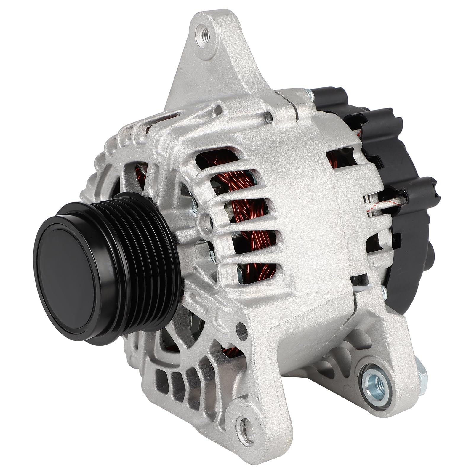 SCITOO alternator front view shows compact high-output design for modern engines