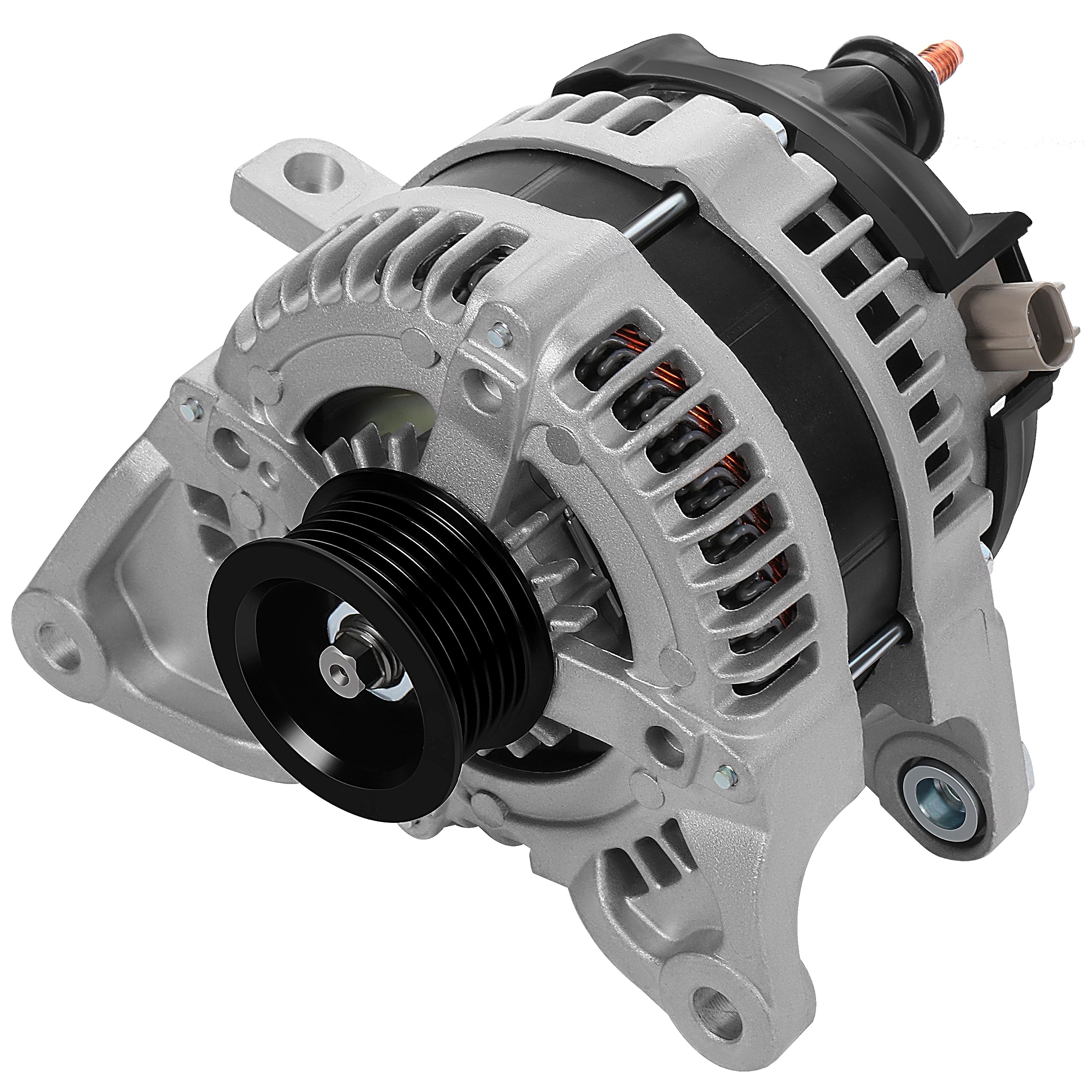 SCITOO alternator for Jeep Grand Cherokee 2005-2006 front view with 160A CW pulley