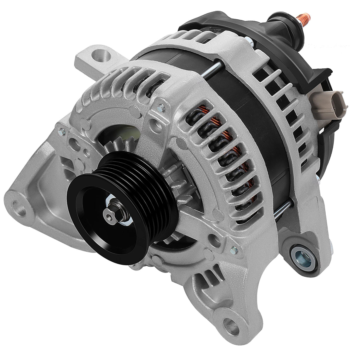 SCITOO alternator for Jeep Grand Cherokee 2005-2006 front view with 160A CW pulley