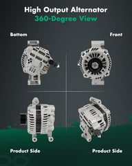 SCITOO alternator label closeup with OEM references for a precise fit