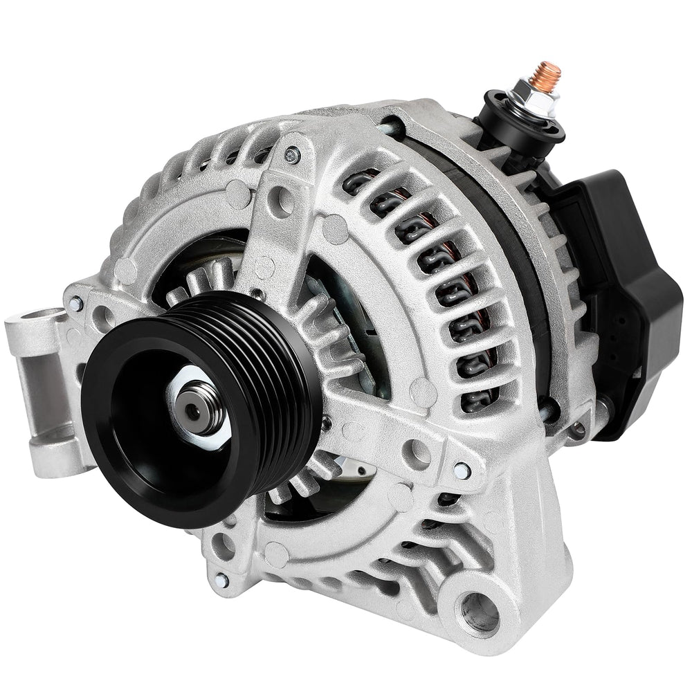 SCITOO LR3 alternator in engine bay showing high-output 150A capability