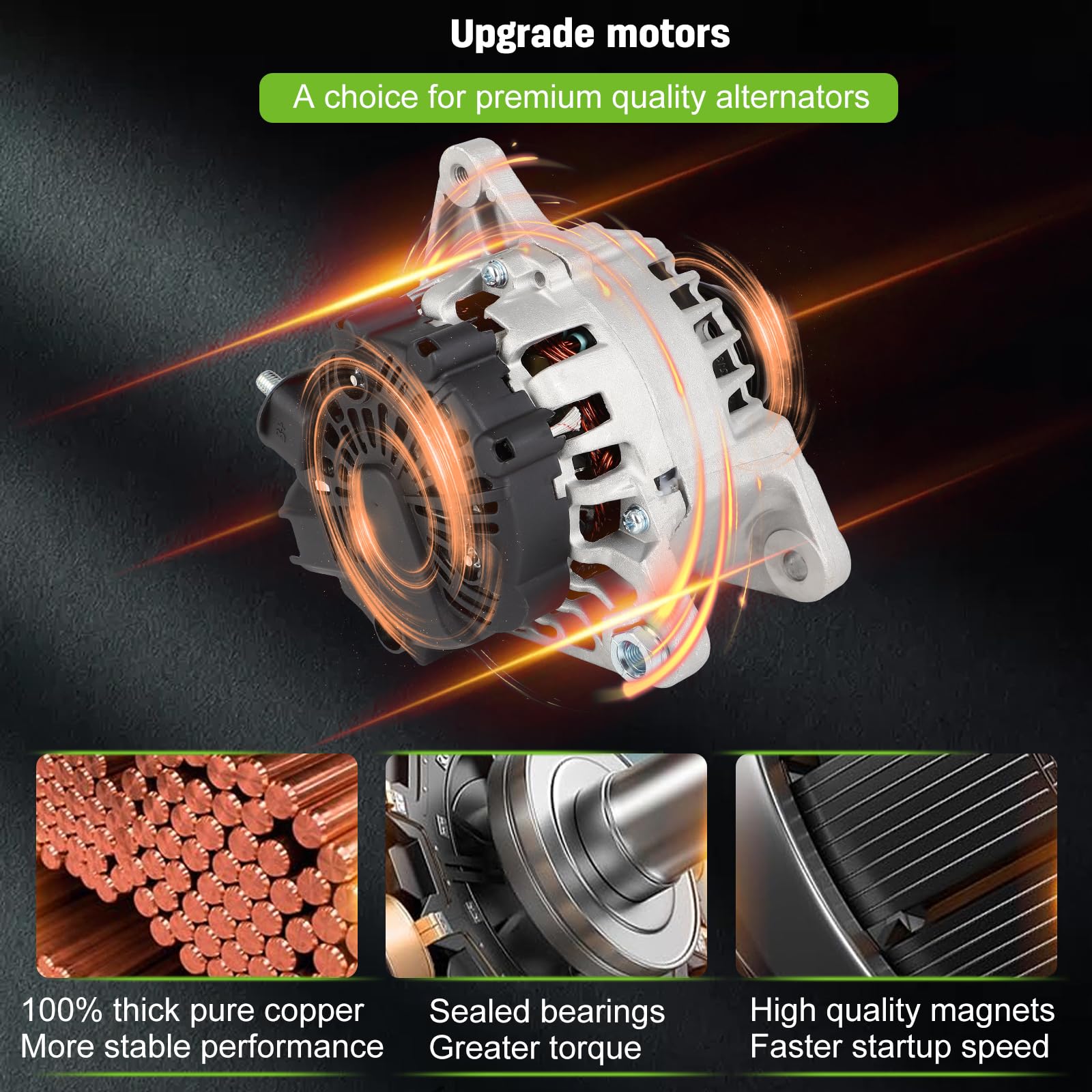 SCITOO alternator OE reference numbers confirm direct replacement compatibility