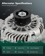 SCITOO alternator side view emphasizing lightweight body for easy replacement