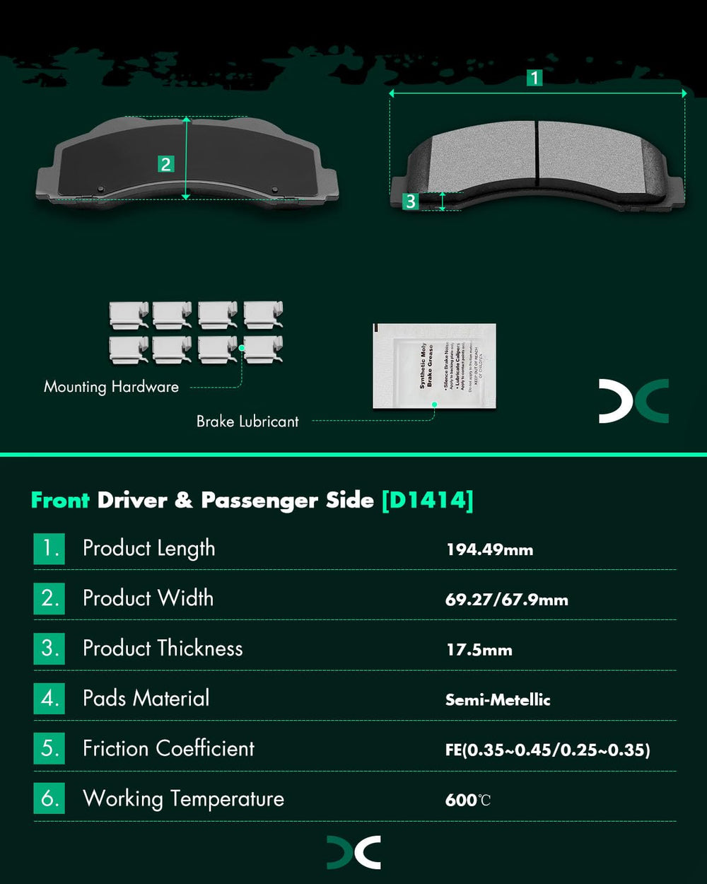 SCITOO brake pad gasket buffer reduces caliper piston noise and vibrations