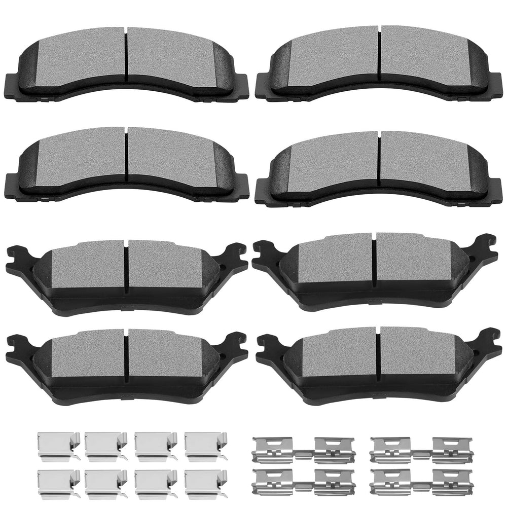 SCITOO brake pads front and rear for Ford F-150 provide complete braking coverage