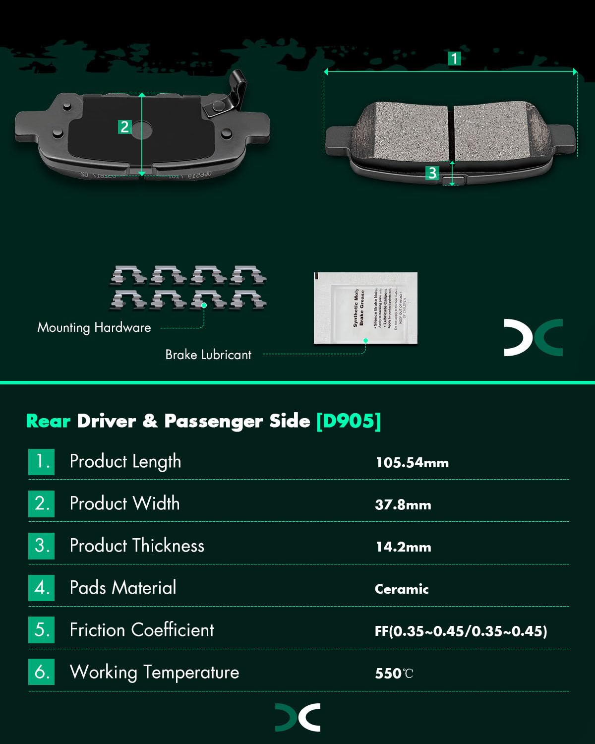 SCITOO brake pads on rotor demonstrate direct-fit design