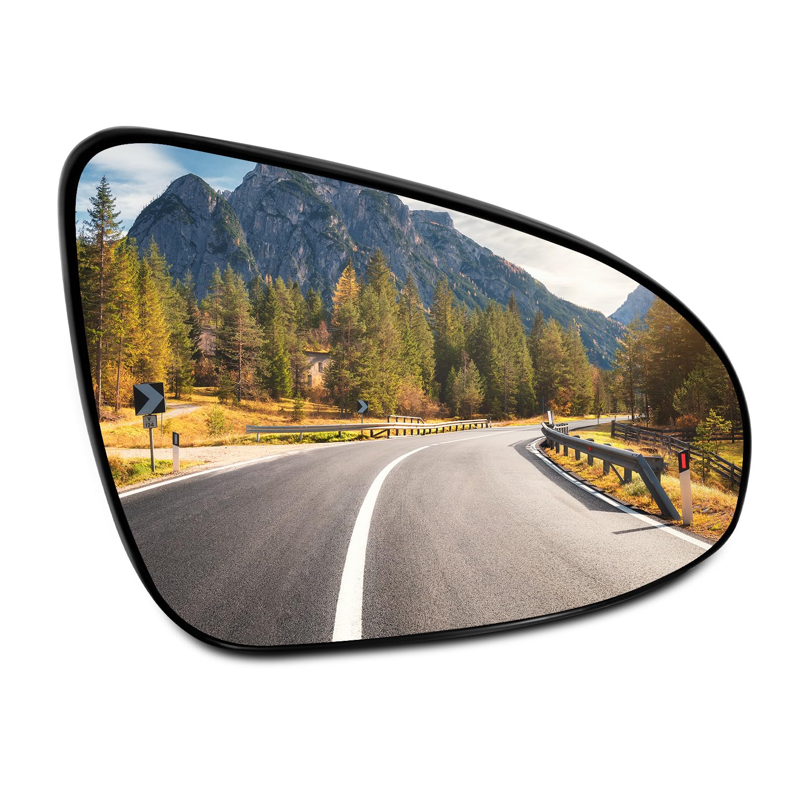 SCITOO Camry passenger mirror glass with convex focus improves wide-angle visibility