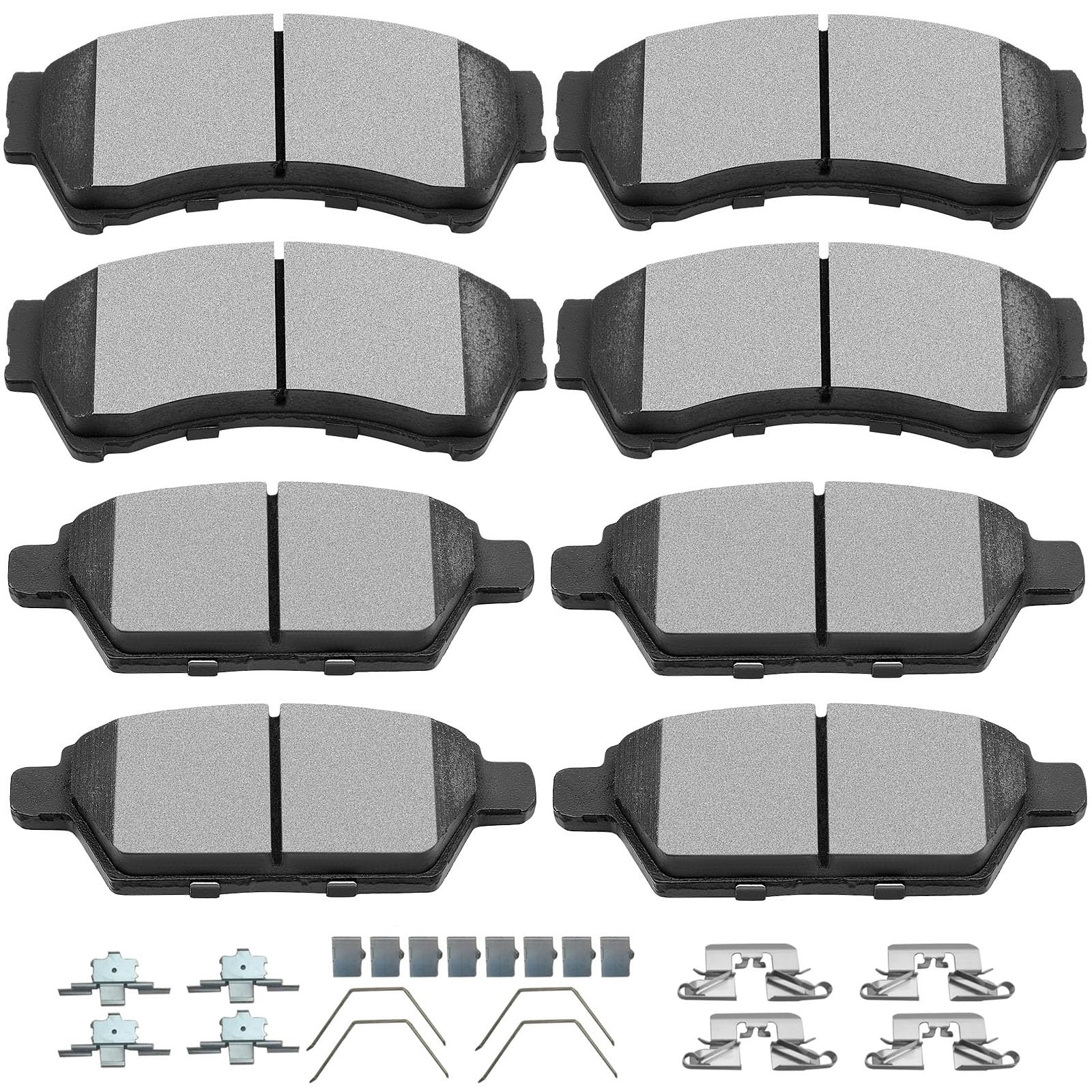 SCITOO ceramic brake pads kit front view for Ford Fusion with quiet braking potential.