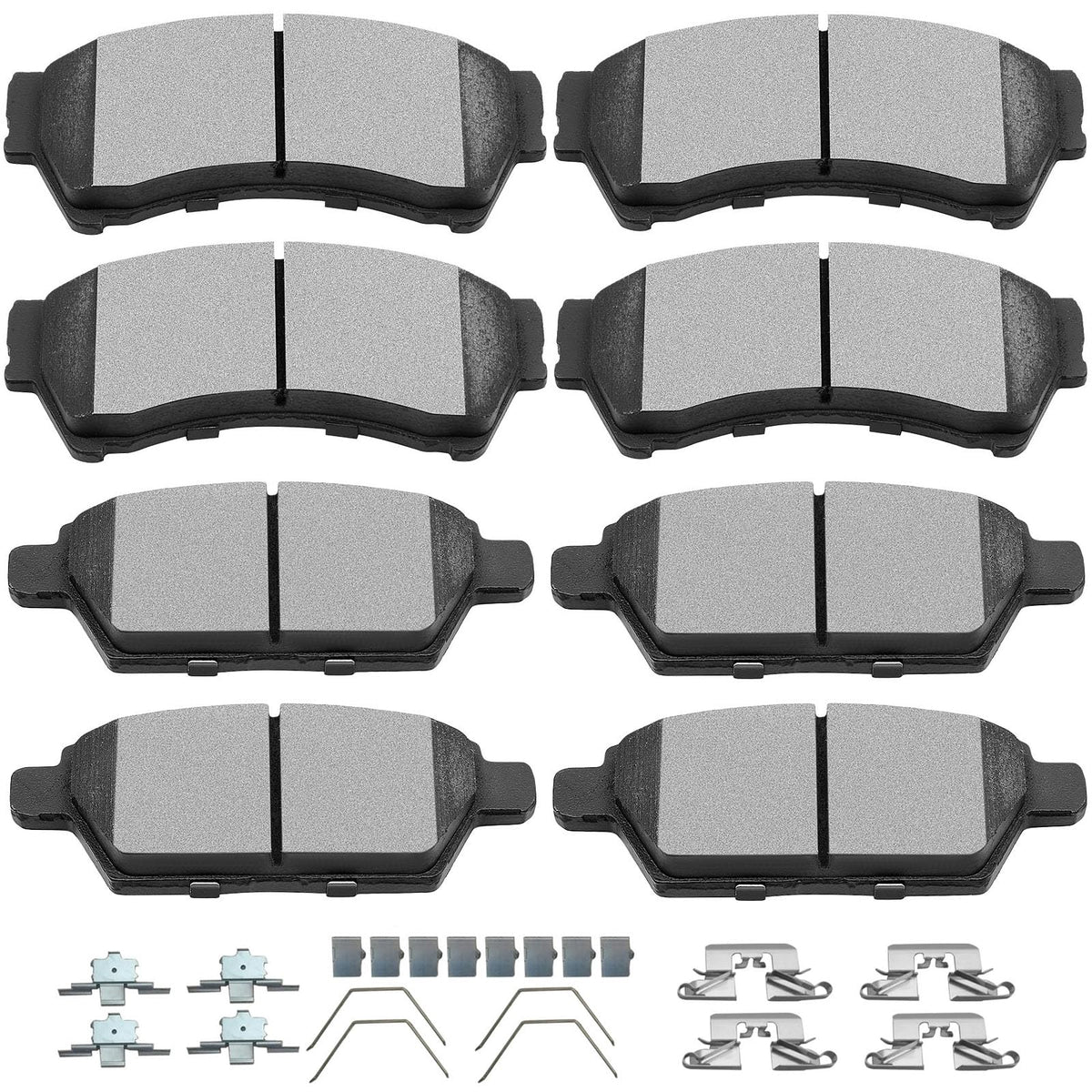 SCITOO ceramic brake pads kit front view for Ford Fusion with quiet braking potential.