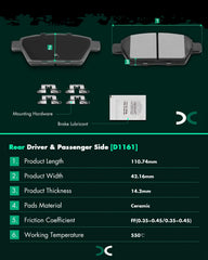 SCITOO brake pads installation guide image detailing direct-fit replacement.