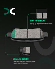 SCITOO ceramic rear brake pad kit for Nissan 370Z with smooth braking