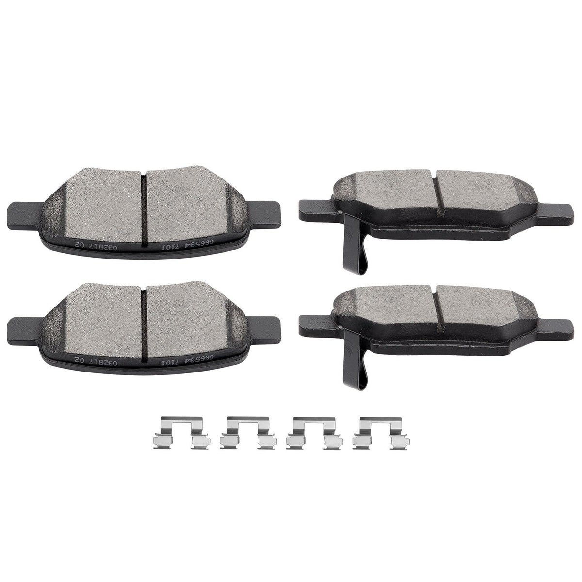SCITOO D1033 rear ceramic brake pads set for Chevrolet Cobalt with durable quiet braking