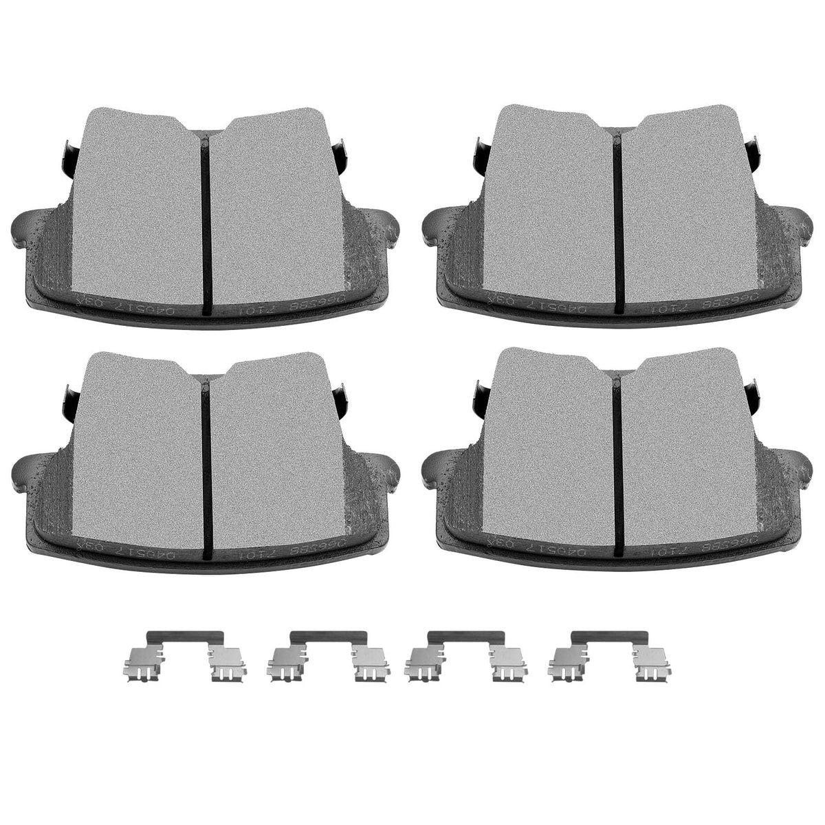 SCITOO D1057 rear ceramic brake pads for Chrysler 300 with reliable stopping power
