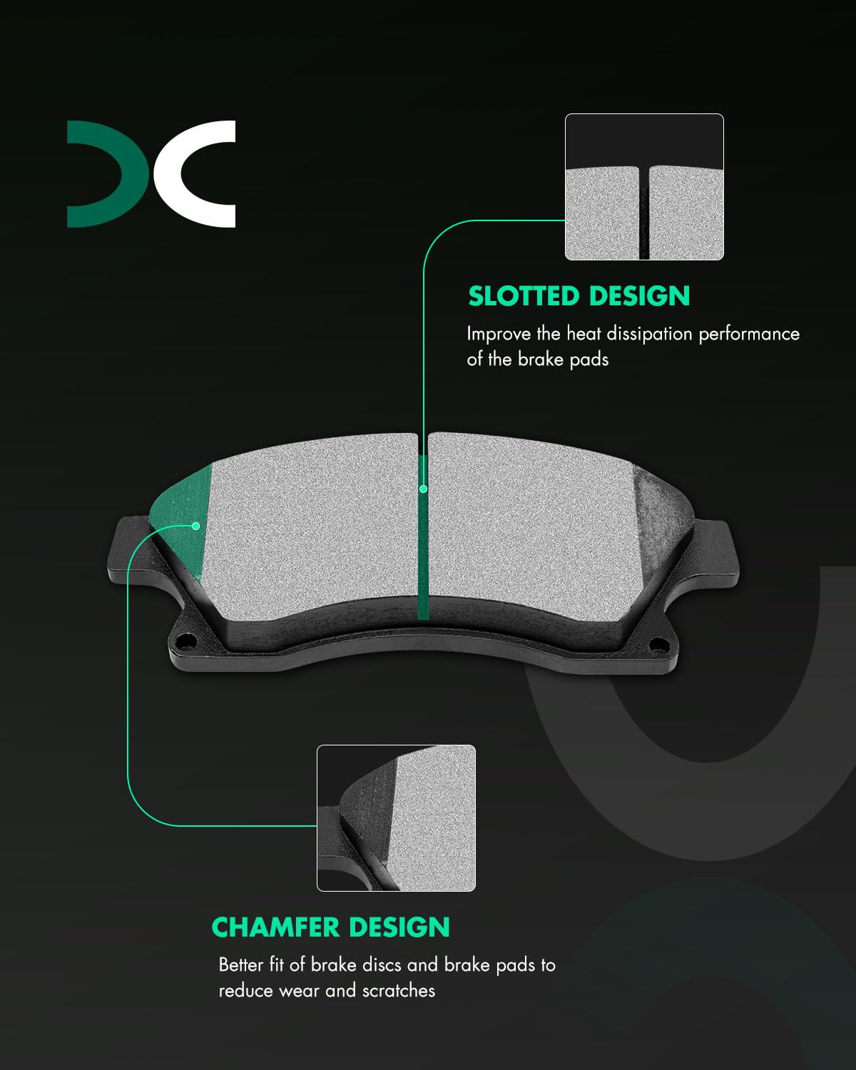 SCITOO D1522 for Cruze Limited 2016 provides smooth braking and reduced noise.