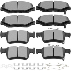 SCITOO D914 D1878 front brake pads kit for Honda Civic with smooth braking.