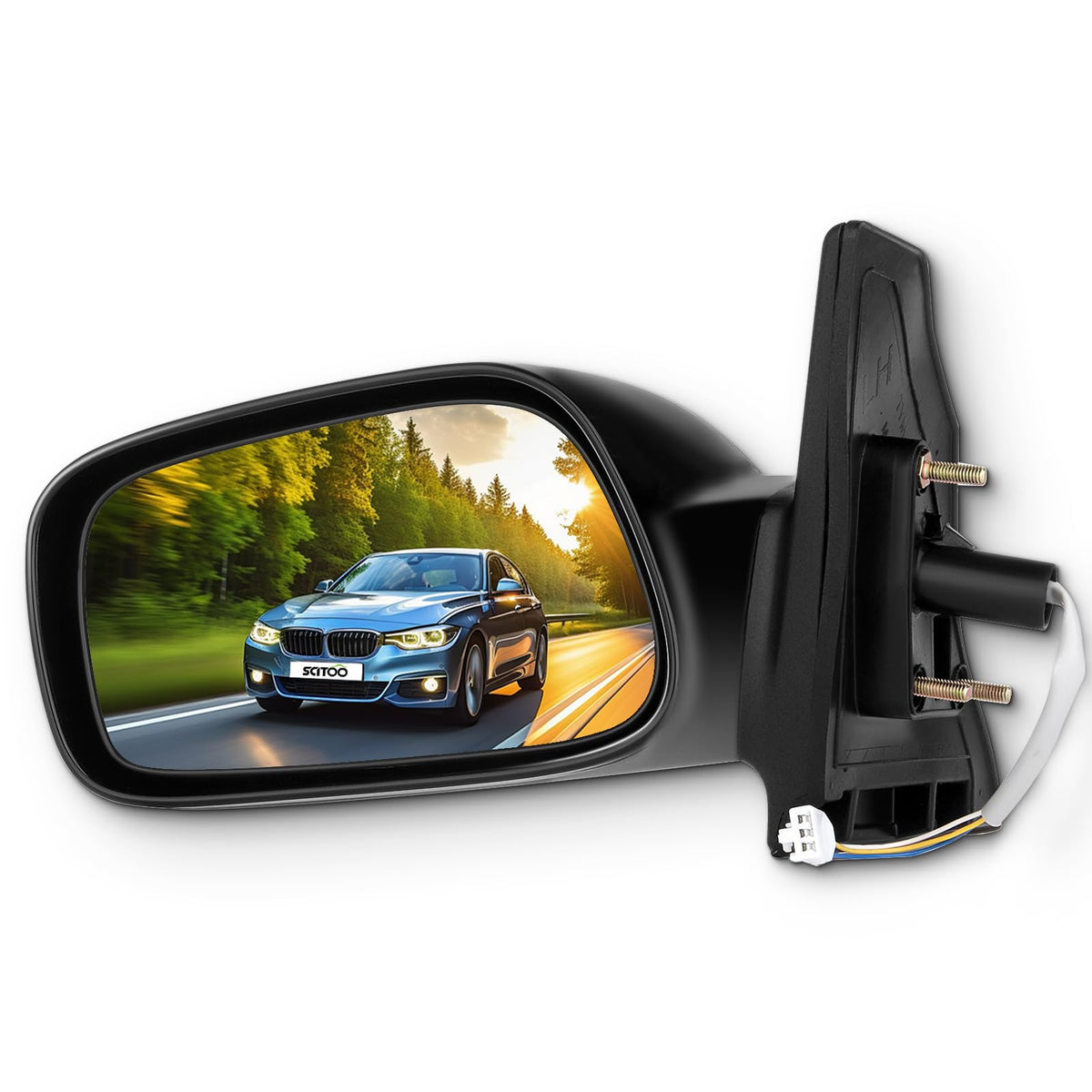 SCITOO driver side mirror for Toyota Corolla 2003-2008, improves rear visibility