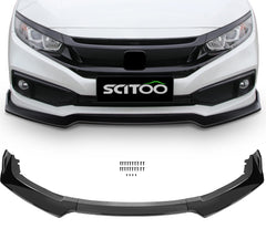SCITOO front bumper lip left panel enhances a sportier look for Honda Civic.