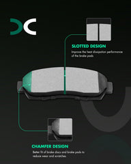 SCITOO front ceramic brake pads for Honda Odyssey 2005–2010 deliver smoother, quieter braking